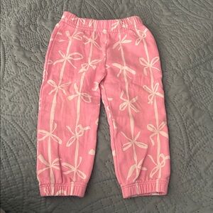 Pink Bow Patterned Pants